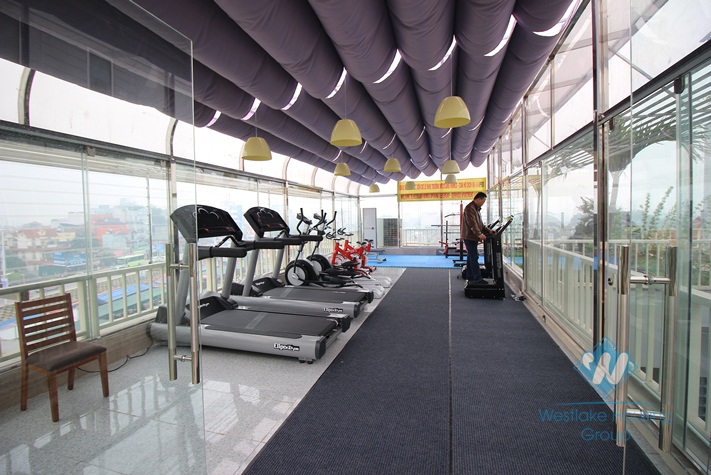 Modern spacious apartment for rent with top terrace and gym, Tay Ho, Hanoi